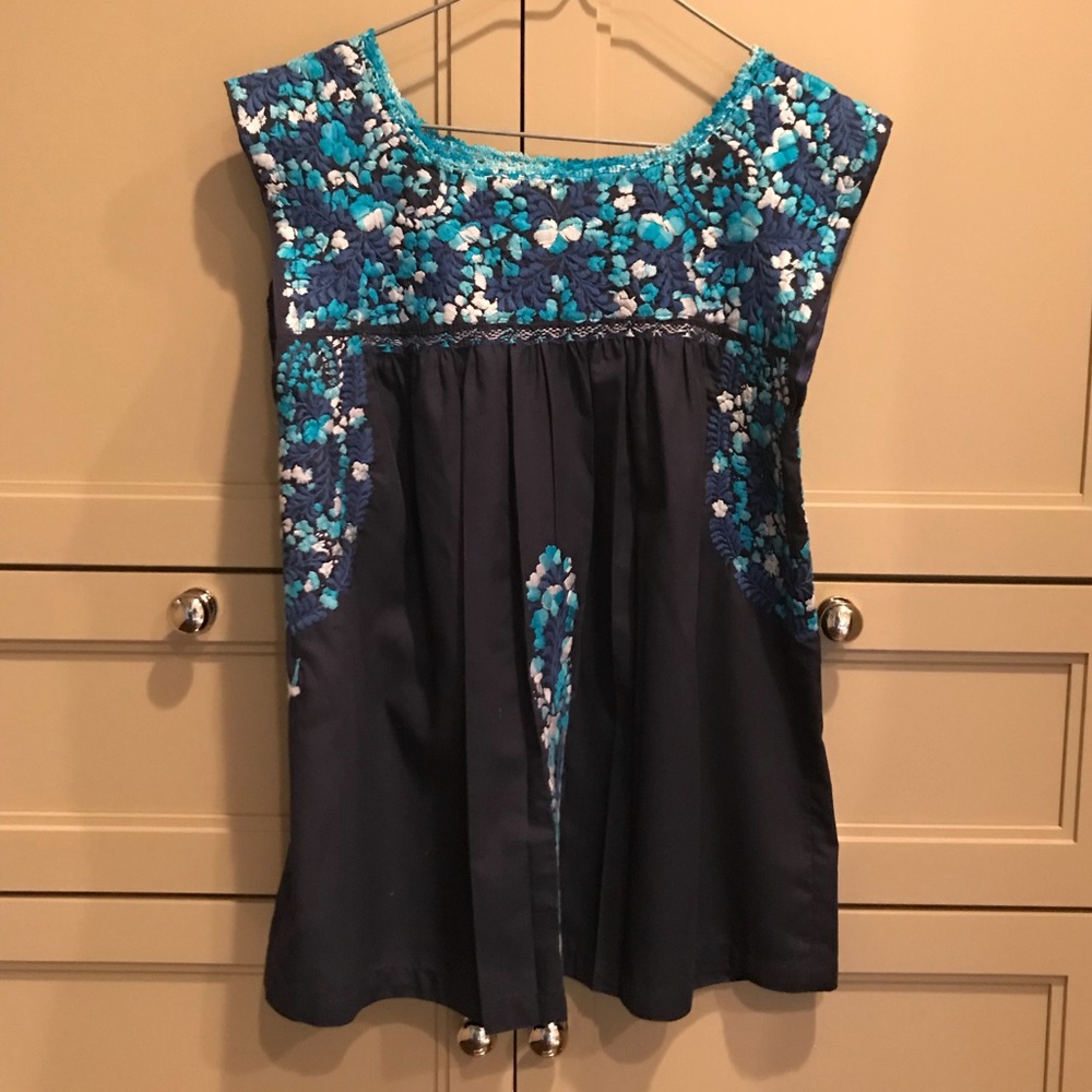 Mi Goldrina Blouse Sz Sml